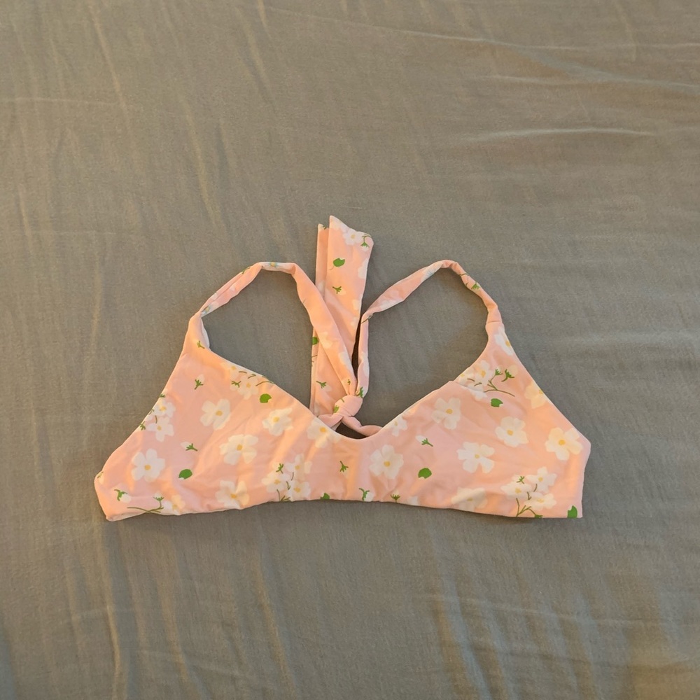 Floral bikini top